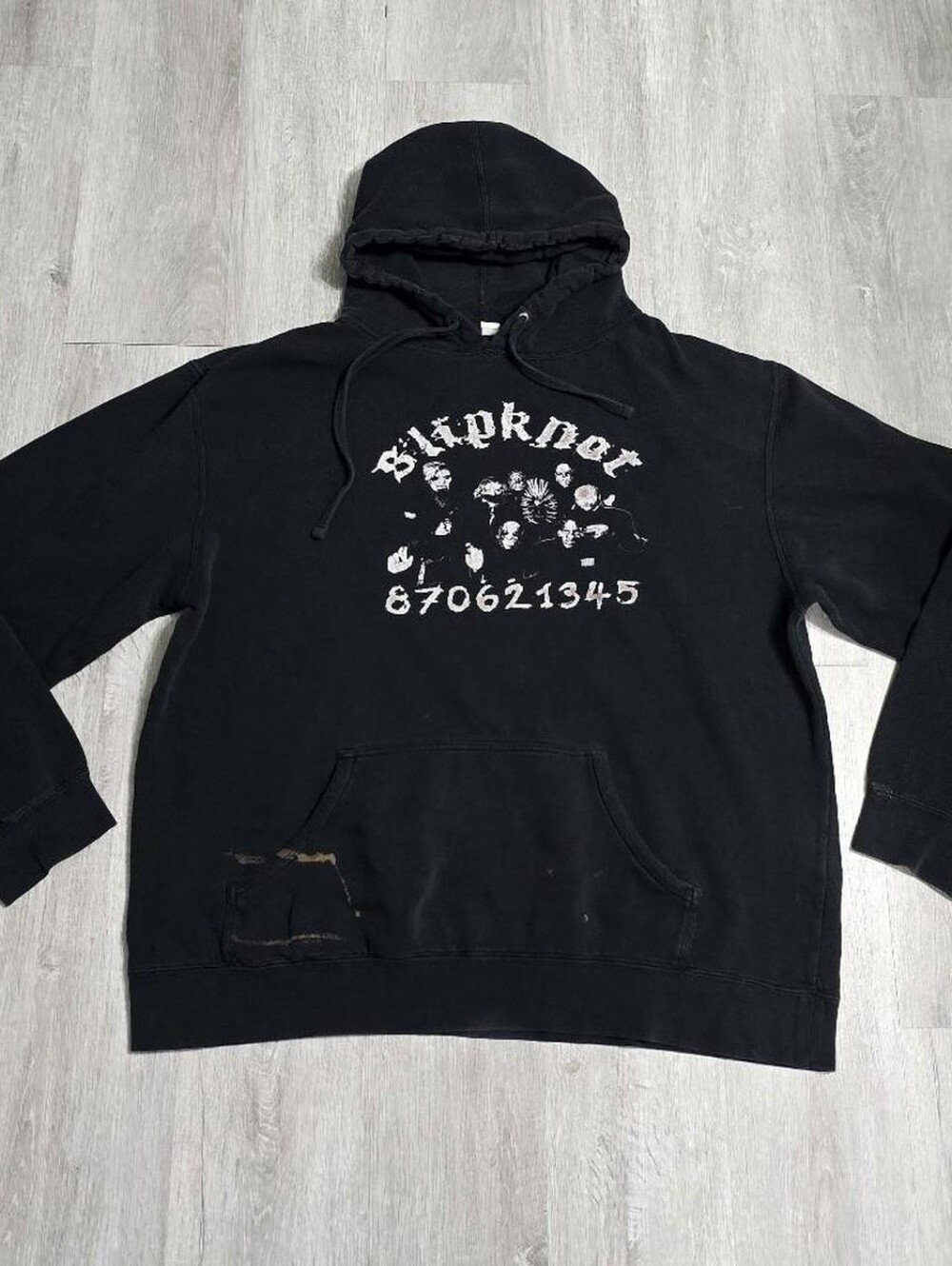 OG Slipknot "We Are Not Your Kind" Tour Black Hoodie Heavy Metal Band XL